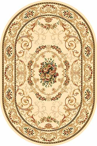 Овальный ковер OLYMPOS D066 CREAM Российский ковер ОЛИМПОС фабрики Меринос D066 CREAM Цена указана за 1 квадратный метр