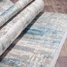Турецкий ковер OLIMPOS-M351B-CREAM-D-BLUE-OVAL