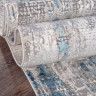 Турецкий ковер OLIMPOS-M351B-CREAM-D-BLUE-OVAL