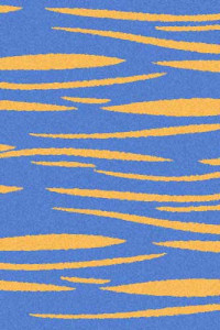 Прямоугольный ковер COMFORT SHAGGY S608 BLUE-YELLOW