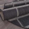 Ковёр VEGAS-S004-BLACK-GRAY-OVAL