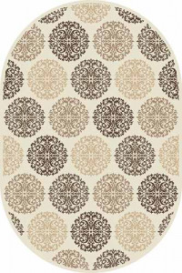 Овальный ковер VALENCIA DELUXE D313 CREAM-BROWN