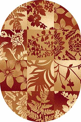 Овальный ковер KAMEA carving D279 RED Российский ковер Камея Карвинг фабрики Меринос D279 RED Цена указана за 1 квадратный метр