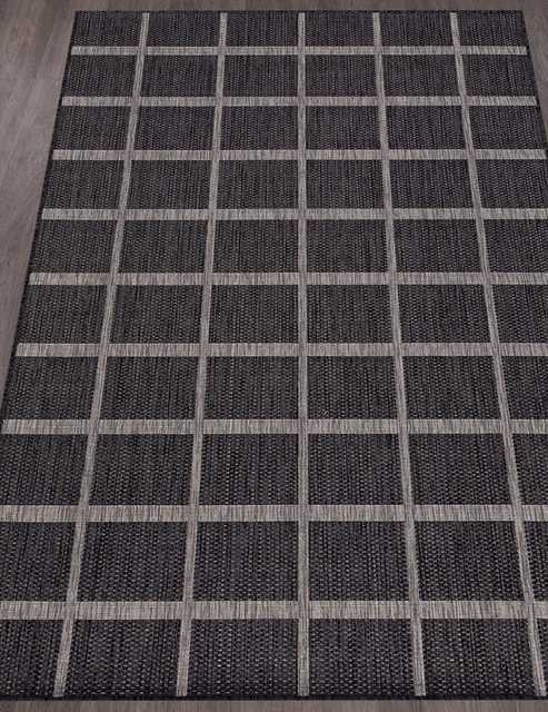 Ковёр VEGAS-S004-BLACK-GRAY-STAN Российский Ковёр Циновка Вегас.Цена указана за 1 кв/метр.