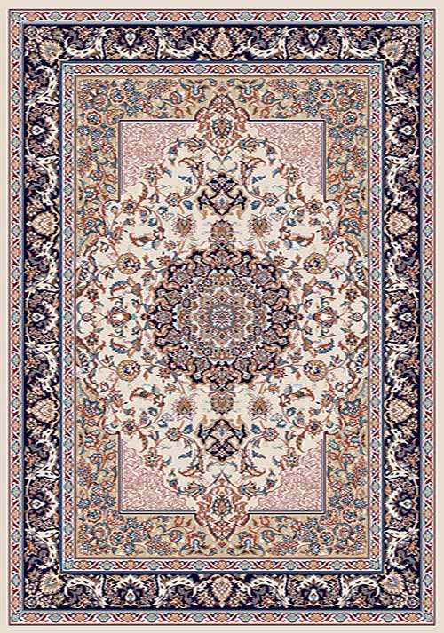 Прямоугольный ковер SHAHREZA D212 CREAM-NAVY Российский ковер ШАХРЕЗА фабрики Меринос D212 CREAM-NAVY Цена указана за 1 квадратный метр