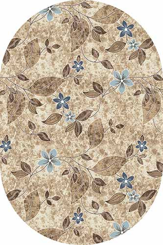 Овальный ковер VALENCIA DELUXE D314 CREAM-BROWN Российский ковер ВАЛЕНСИЯ ДЕЛЮКС фабрики Меринос D314 CREAM-BROWN Цена указана за 1 квадратный метр