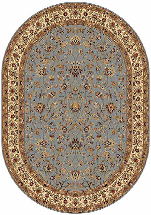 Овальный ковер BUHARA 5471 BLUE Российский ковер БУХАРА фабрики Меринос 5471 BLUE Цена указана за 1 квадратный метр