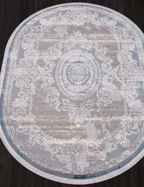 Турецкий ковер AJMAL-LP-289-CREAM-TURQUOISE-OVAL Восточные ковры AJMAL
Цена указана за квадратный метр