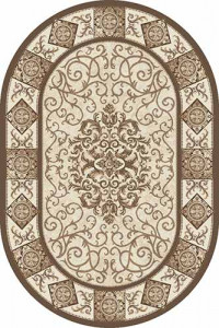 Овальный ковер VALENCIA DELUXE D316 CREAM-BROWN