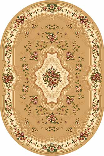 Овальный ковер VALENCIA DELUXE D317 BEIGE Российский ковер ВАЛЕНСИЯ ДЕЛЮКС фабрики Меринос D317 BEIGE Цена указана за 1 квадратный метр