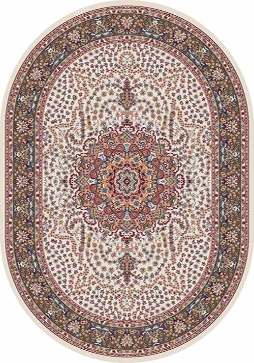 Овальный ковер SHAHREZA D202 CREAM-BROWN Российский ковер ШАХРЕЗА фабрики Меринос D202 CREAM-BROWN Цена указана за 1 квадратный метр