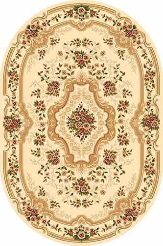 Овальный ковер VALENCIA DELUXE D317 CREAM Российский ковер ВАЛЕНСИЯ ДЕЛЮКС фабрики Меринос D317 CREAM Цена указана за 1 квадратный метр