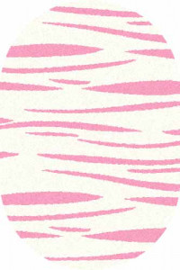 Овальный ковер COMFORT SHAGGY S608 BONE-PINK
