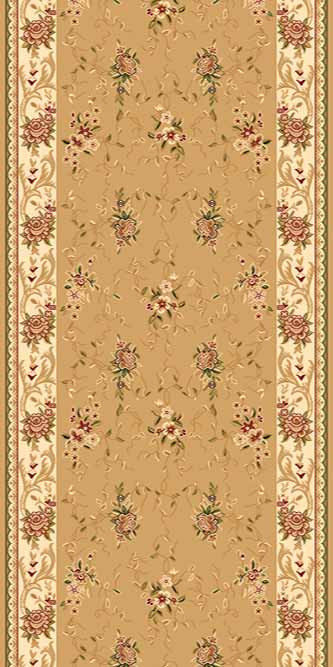 Ковровая дорожка VALENCIA 5455 BEIGE Российский ковер ВАЛЕНСИЯ фабрики Меринос 5455 BEIGE Цена указана за 1 квадратный метр