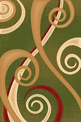 Прямоугольный ковер KAMEA carving 0987 GREEN Российский ковер Камея Карвинг фабрики Меринос 0987 GREEN Цена указана за 1 квадратный метр