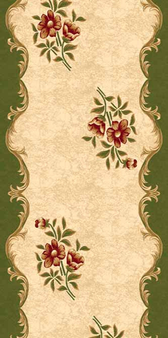 Ковровая дорожка KAMEA carving 5277 GREEN Российский ковер Камея Карвинг фабрики Меринос 5277 GREEN Цена указана за 1 квадратный метр