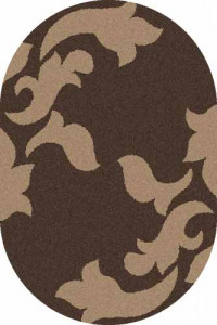 Овальный ковер PLATINUM T620 BROWN-D.BEIGE