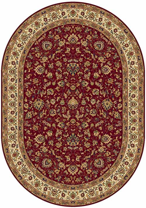 Овальный ковер BUHARA 5471 RED Российский ковер БУХАРА фабрики Меринос 5471 RED Цена указана за 1 квадратный метр