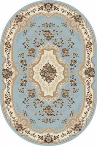 Овальный ковер VALENCIA DELUXE D317 L.BLUE-BROWN