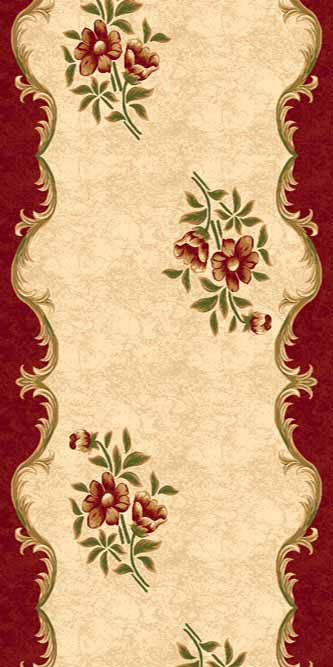 Ковровая дорожка KAMEA carving 5277 RED Российский ковер Камея Карвинг фабрики Меринос 5277 RED Цена указана за 1 квадратный метр