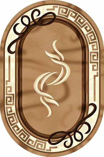 Овальный ковер VISION DELUXE carving D055 BEIGE Российский ковер ВИЖН ДЕЛЮКС фабрики Меринос D055 BEIGE Цена указана за 1 квадратный метр