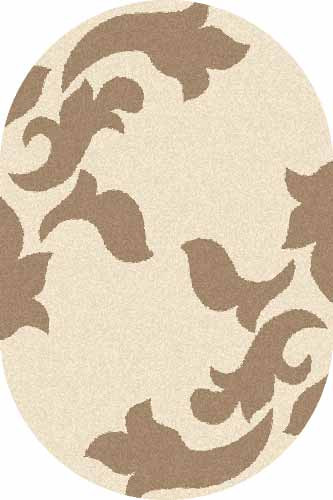 Овальный ковер PLATINUM T620 CREAM-D.BEIGE Российский ковер ПЛАТИНУМ фабрики Меринос T620 CREAM-D.BEIGE Цена указана за 1 квадратный метр