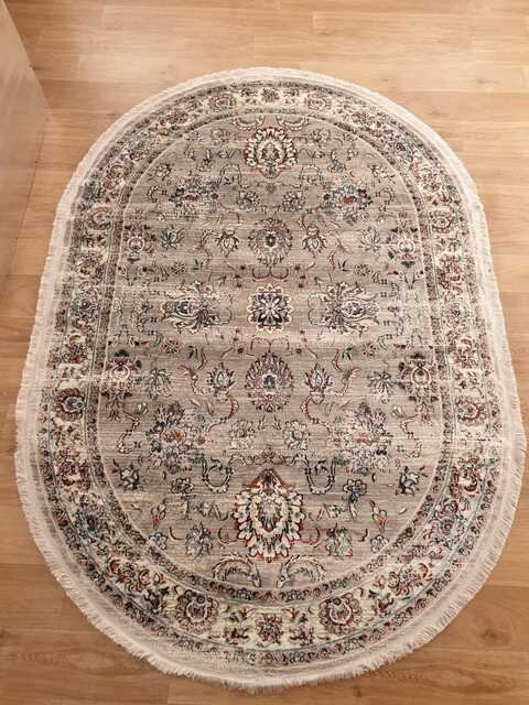 Турецкий ковер BROOKLYN-08618G-GREY-GREY-OVAL Восточные ковры BROOKLYNЦена указана за квадратный метр