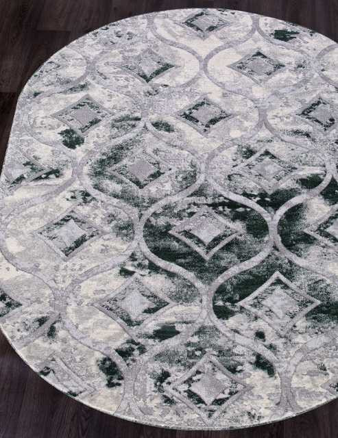 Турецкий ковер MARDAN-5023A-COKEN-D-GREY-GREEN-OVAL Восточные ковры MARDANЦена указана за квадратный метр