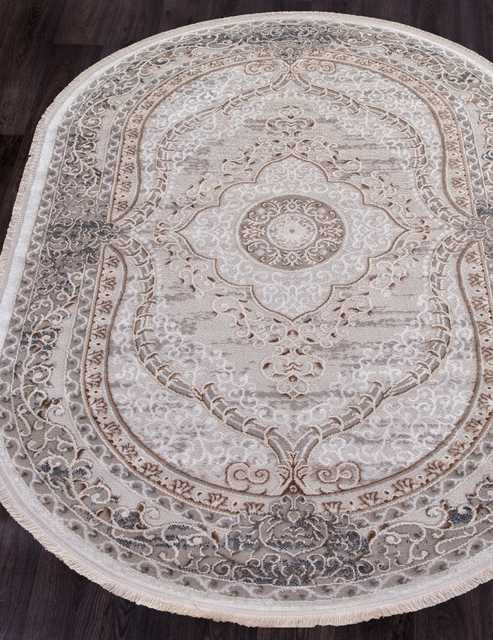 Ковёр ERKAPLAN RODOS-7439A-GREY-CREAM-OVAL Восточные ковры RODOS
Цена указана за квадратный метр