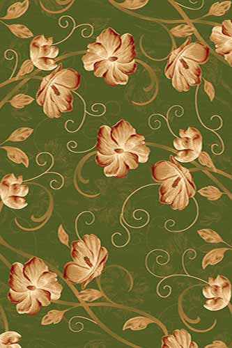 Прямоугольный ковер KAMEA carving 1059 GREEN Российский ковер Камея Карвинг фабрики Меринос 1059 GREEN Цена указана за 1 квадратный метр