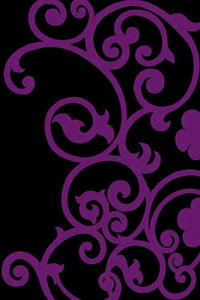 Прямоугольный ковер VISION DELUXE carving V805 BLACK-VIOLET