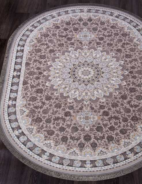 Иранский ковер FARSI 1200 G253-LIGHT-GRAY-OVAL Персидские ковры FARSI 1200 Цена указана за кв. метр