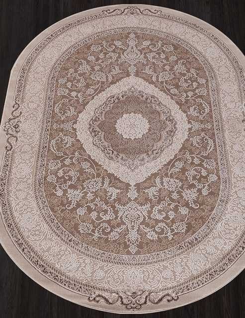 Турецкий ковер ARMINA-03874B-BROWN-BROWN-OVAL Восточные ковры ARMINAЦена указана за квадратный метр