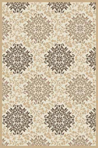Прямоугольный ковер VALENCIA DELUXE D374 CREAM-BROWN