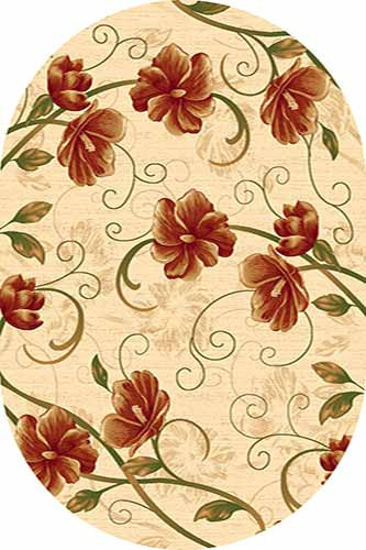 Овальный ковер KAMEA carving 1059 CREAM Российский ковер Камея Карвинг фабрики Меринос 1059 CREAM Цена указана за 1 квадратный метр