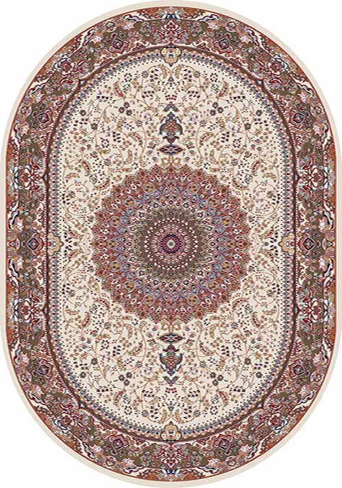 Овальный ковер SHAHREZA D205 CREAM-BROWN Российский ковер ШАХРЕЗА фабрики Меринос D205 CREAM-BROWN Цена указана за 1 квадратный метр