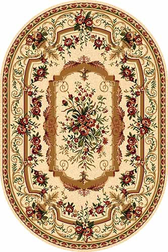 Овальный ковер DA VINCI 5245 CREAM Российский ковер DA VINCI фабрики Меринос 5245 CREAM Цена указана за 1 квадратный метр