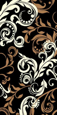 Ковровая дорожка SUNRISE V825 BLACK-CREAM