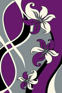Прямоугольный ковер SUNRISE V816 GRAY-VIOLET