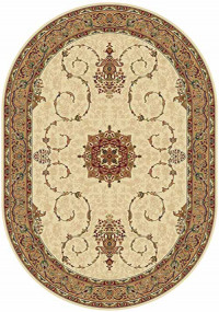 Овальный ковер BUHARA D034 CREAM