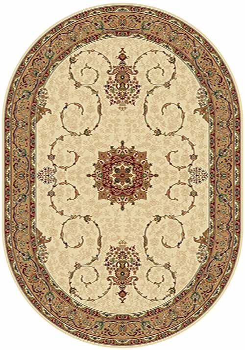Овальный ковер BUHARA D034 CREAM Российский ковер БУХАРА фабрики Меринос D034 CREAM Цена указана за 1 квадратный метр