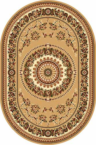 Овальный ковер DA VINCI 5246 BEIGE Российский ковер DA VINCI фабрики Меринос 5246 BEIGE Цена указана за 1 квадратный метр
