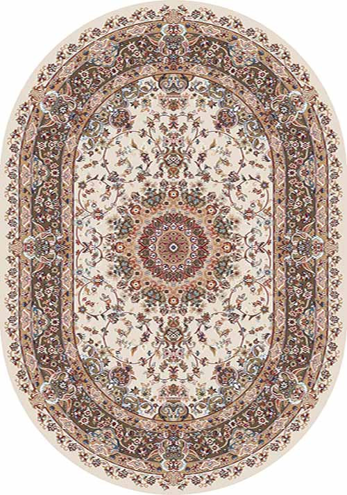 Овальный ковер SHAHREZA D206 CREAM-BROWN Российский ковер ШАХРЕЗА фабрики Меринос D206 CREAM-BROWN Цена указана за 1 квадратный метр