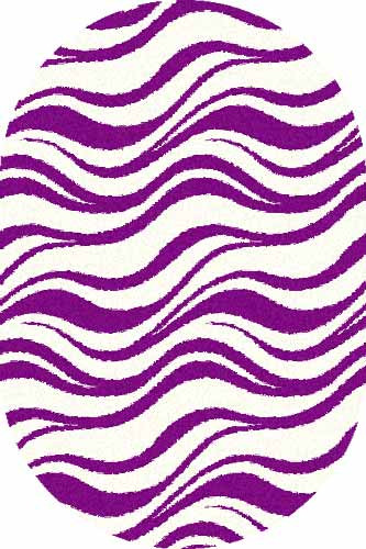 Овальный ковер COMFORT SHAGGY S609 BONE-PURPLE Российский ковер КОМФОРТ ШАГГИ фабрики Меринос S609 BONE-PURPLE Цена указана за 1 квадратный метр