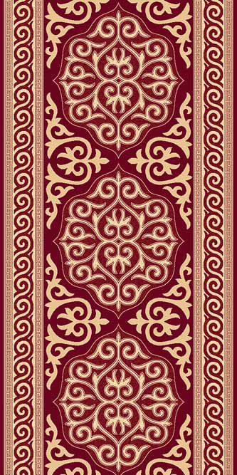 Ковровая дорожка DA VINCI D153 RED Российский ковер DA VINCI фабрики Меринос D153 RED Цена указана за 1 квадратный метр