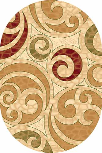 Овальный ковер KAMEA carving 1068 CREAM Российский ковер Камея Карвинг фабрики Меринос 1068 CREAM Цена указана за 1 квадратный метр