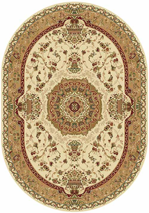 Овальный ковер BUHARA D037 CREAM Российский ковер БУХАРА фабрики Меринос D037 CREAM Цена указана за 1 квадратный метр