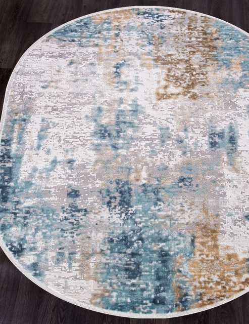 Турецкий ковер ALLURES-12004-CREAM-BLUE-OVAL Восточные ковры ALLURES
Цена указана за квадратный метр