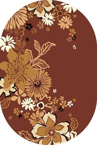 Овальный ковер LAGUNA D116 BROWN Российский ковер ЛАГУНА фабрики Меринос D116 BROWN Цена указана за 1 квадратный метр