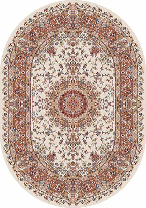 Овальный ковер SHAHREZA D206 CREAM-TERRA Российский ковер ШАХРЕЗА фабрики Меринос D206 CREAM-TERRA Цена указана за 1 квадратный метр
